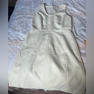 J.Crew Ivory Sleeveless, Structured Dress. Sz 8